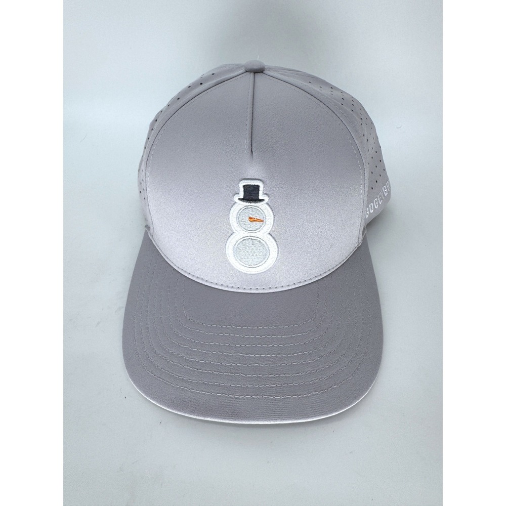 Bogey Bros Golf Hat Gray Snowman Snapback Cap Mens Adjustable